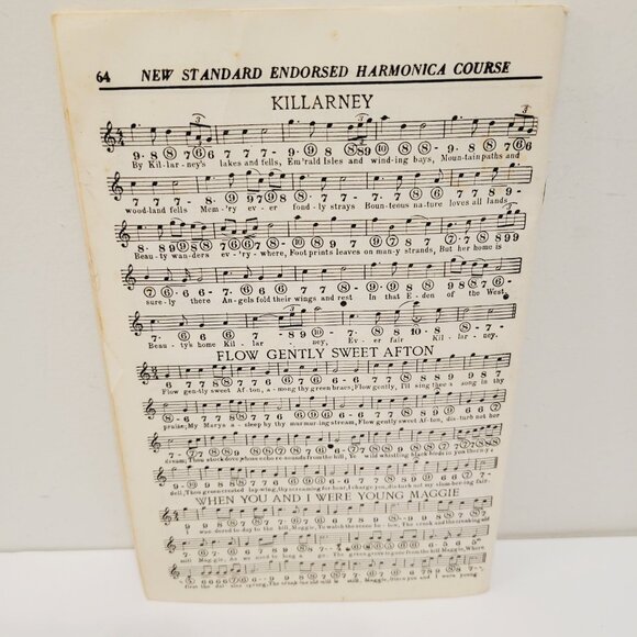 Vtg 1925-1954 Chicago Print New Standard Harmonica Instruction Song Book M-110 - Picture 5 of 7